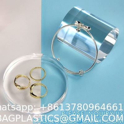 Clear Polished Acrylic Cube Cylinder, Square Display Block, Jewelry Display Holder Base Stands, Crafts Closet Show