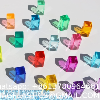 Clear Polished Acrylic Cube Cylinder, Square Display Block, Jewelry Display Holder Base Stands, Crafts Closet Show