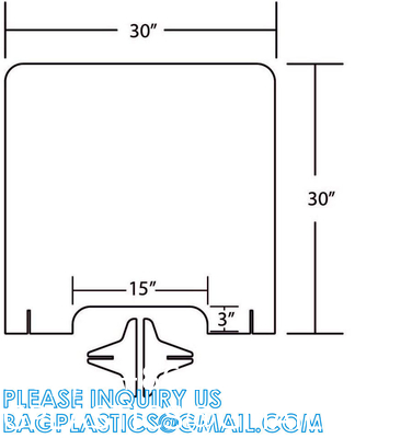Portable Acrylic Sneeze Guard Shield Divider Perspex Screens Barrier Plastic Shield Counter, Social Distancing
