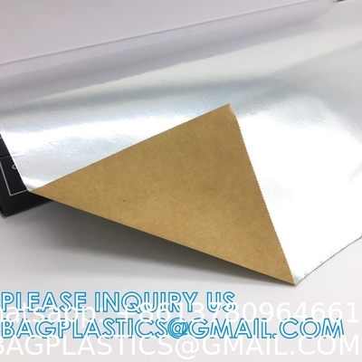 Parchment Baking Paper Lined Foil, Insulated Foil Sandwich Wrap Sheet, Aluminum parchment backed baking paper lined