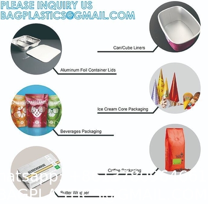 Parchment Baking Paper Lined Foil, Insulated Foil Sandwich Wrap Sheet, Aluminum parchment backed baking paper lined