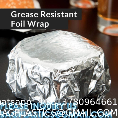 Parchment Baking Paper Lined Foil, Insulated Foil Sandwich Wrap Sheet, Aluminum parchment backed baking paper lined