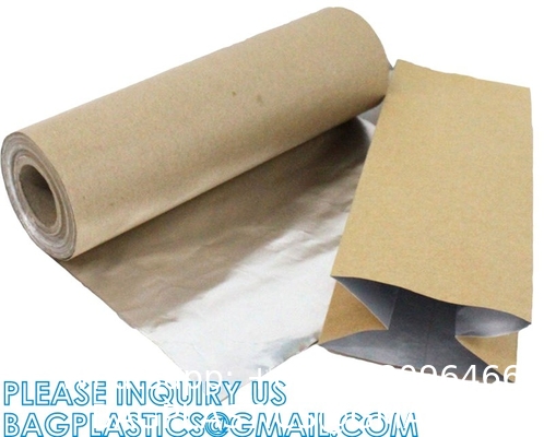 Parchment Baking Paper Lined Foil, Insulated Foil Sandwich Wrap Sheet, Aluminum parchment backed baking paper lined