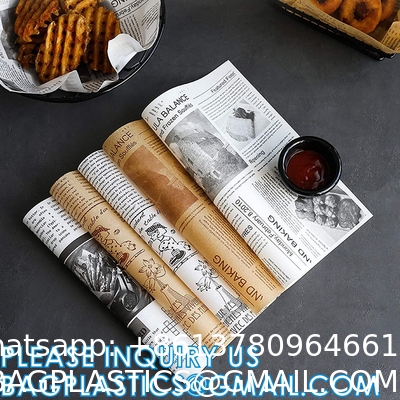 Unbleached Deli Wax Paper Sheets For Food, Basket Liners Food Picnic Paper Sheets Greaseproof Deli Wrapping