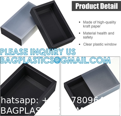 Rectangle Drawer Kraft Boxes Small Cardboard Present Packaging Boxes For Party Favor Treats, Candy And Jewelry Crafts