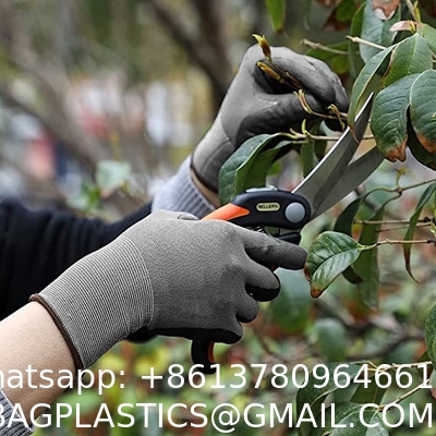 Custom Nitrile Coating Firm Grip Work GlovesNitrile Work Gloves Cotton Shell Coated Safety Work Gloves