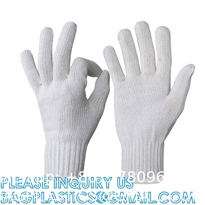 Wear-Resistant Cotton Yarn Knitted Working Protective Gloves Painter Mechanic Industrial Warehouse Gardening Constru