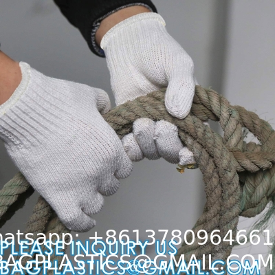 Wear-Resistant Cotton Yarn Knitted Working Protective Gloves Painter Mechanic Industrial Warehouse Gardening Constru
