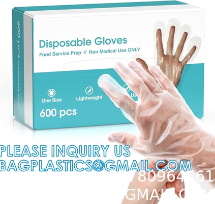 2pcs Per Pack Folded Gloves Biodegradable Gloves Disposable Food Grade Gloves Eat Lobste For Resraurent Bar Hair Dying