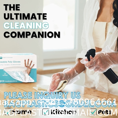 2pcs Per Pack Folded Gloves Biodegradable Gloves Disposable Food Grade Gloves Eat Lobste For Resraurent Bar Hair Dying