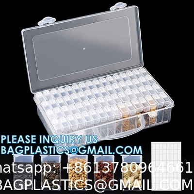Plastic Seed Storage Box, Seeds Storage Organizer Container, Flower Seeds,Vegetable Seeds, Clover Seeds, Basil Seeds
