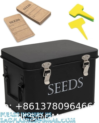 Plastic Seed Storage Box, Seeds Storage Organizer Container, Flower Seeds,Vegetable Seeds, Clover Seeds, Basil Seeds