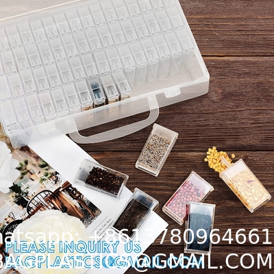 Plastic Seed Storage Box, Seeds Storage Organizer Container, Flower Seeds,Vegetable Seeds, Clover Seeds, Basil Seeds