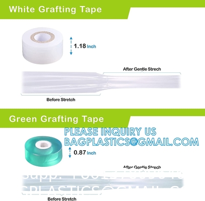 Grafting Tape, Each Roll 328 Feet, Stretchable Garden Grafting Tape, Self-Adhesive Plant Repair Tapes For Garden