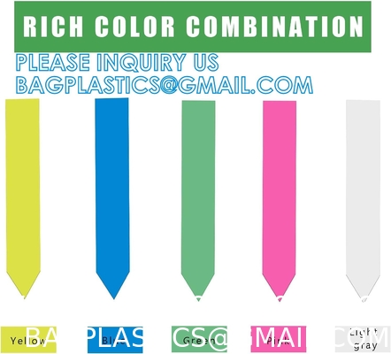 Tree Tags Plastic Plant Labels Wrap, Plant Tags Nursery Tags, Plant Identification Stakes, Garden Tags, Multicolors