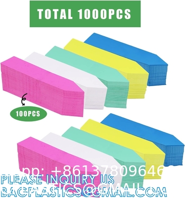 Tree Tags Plastic Plant Labels Wrap, Plant Tags Nursery Tags, Plant Identification Stakes, Garden Tags, Multicolors