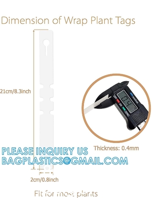 Tree Tags Plastic Plant Labels Wrap, Plant Tags Nursery Tags, Plant Identification Stakes, Garden Tags, Multicolors