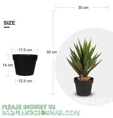 Giant Agave Fake Plant-52-Inch Faux Succulent, Fits With Southwestern Decor And Cactus Artificial Plants