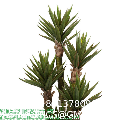 Waterless Natural-Design Real Touch Plant Trees Large Artificial Aloe Vera Simulation 1.25m Home Decor Plastic Tree