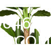Artificial Banana Tree 6ft Tall 22 Large Leaves Triple Stalk Faux Banana Silk Tree Artificial Banana Leaf Plant