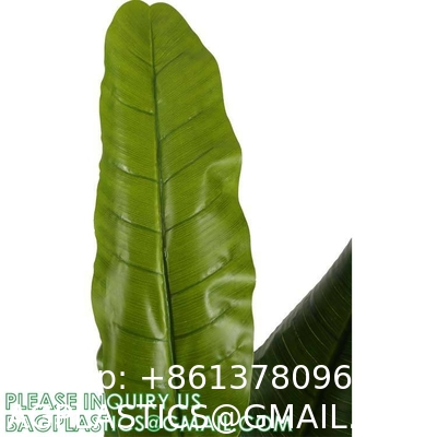 Artificial Banana Tree 6ft Tall 22 Large Leaves Triple Stalk Faux Banana Silk Tree Artificial Banana Leaf Plant