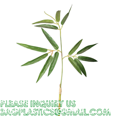 Artificial Bamboo Tree Set of 2, Fake Greenery Plants in Pots for Indoor Outdoor, Beautiful Faux Tree with Leaves