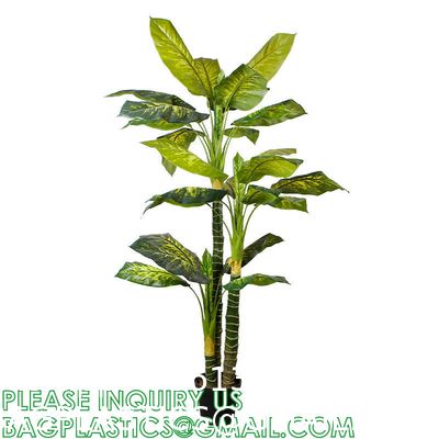 Artificial Golden Dieffenbachia Plant 43 Inch Tall Fake Tropical Lifelike Tree in Pot Silk Faux Dark Green Plant