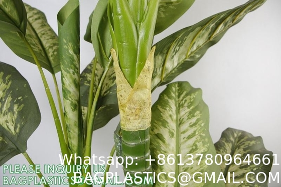 Artificial Golden Dieffenbachia Plant 43 Inch Tall Fake Tropical Lifelike Tree in Pot Silk Faux Dark Green Plant