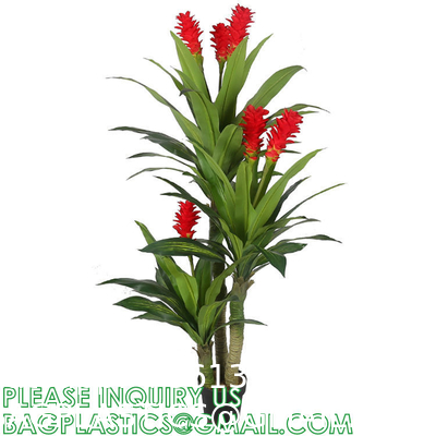 Artificial Golden Dieffenbachia Plant 43 Inch Tall Fake Tropical Lifelike Tree in Pot Silk Faux Dark Green Plant