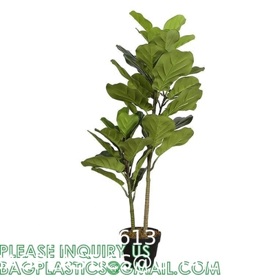 Artificial Fiddle Leaf Fig Tree 6ft Tall 86 Decorative Faux Fiddle Leaves Fake Fig Silk Tree In Pot Artificial Tree