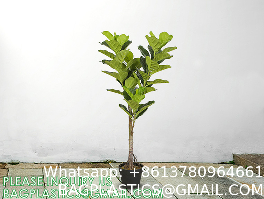 Artificial Fiddle Leaf Fig Tree 6ft Tall 86 Decorative Faux Fiddle Leaves Fake Fig Silk Tree In Pot Artificial Tree