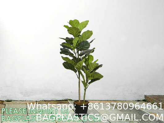 Artificial Fiddle Leaf Fig Tree 6ft Tall 86 Decorative Faux Fiddle Leaves Fake Fig Silk Tree In Pot Artificial Tree