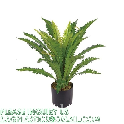 Customized High Quality High Destiny Artificial Nest Fern Tree Plant Independent-Design Ornamental Artificial