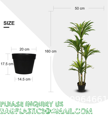 Customized High Quality High Destiny Artificial Nest Fern Tree Plant Independent-Design Ornamental Artificial