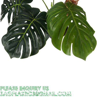 Artificial Monstera Deliciosa Plant, 5ft Potted Faux Tree with 15 Verdant Fake Leaves, Swiss Cheese Plant for Home