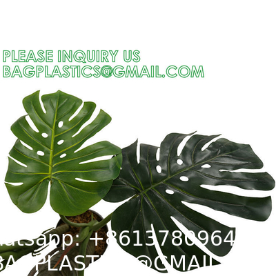 Artificial Monstera Deliciosa Plant, 5ft Potted Faux Tree with 15 Verdant Fake Leaves, Swiss Cheese Plant for Home
