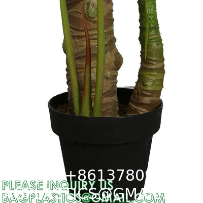 Artificial Plants 15 Inch Artificial Dripping Guanyin Tree Faux Plants Décor Indoor Outdoor,Fake Plastic Plants