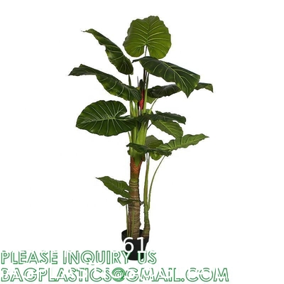 Artificial Plants 15 Inch Artificial Dripping Guanyin Tree Faux Plants Décor Indoor Outdoor,Fake Plastic Plants