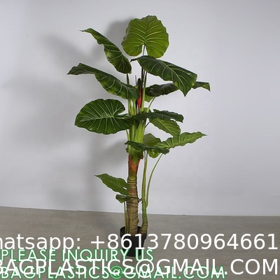 Artificial Plants 15 Inch Artificial Dripping Guanyin Tree Faux Plants Décor Indoor Outdoor,Fake Plastic Plants