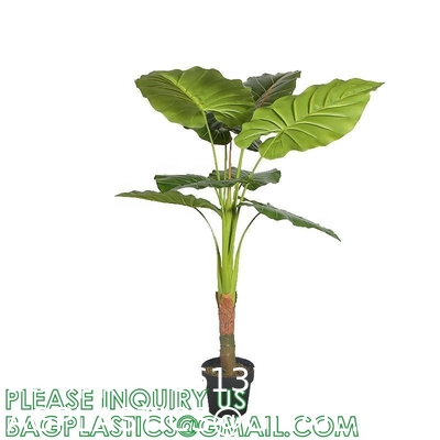Artificial Plants 15 Inch Artificial Dripping Guanyin Tree Faux Plants Décor Indoor Outdoor,Fake Plastic Plants