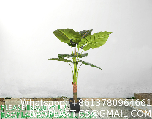 Artificial Plants 15 Inch Artificial Dripping Guanyin Tree Faux Plants Décor Indoor Outdoor,Fake Plastic Plants