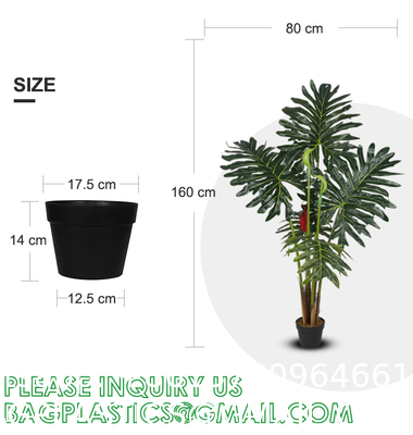 Artificial Plants 15 Inch Artificial Dripping Guanyin Tree Faux Plants Décor Indoor Outdoor,Fake Plastic Plants