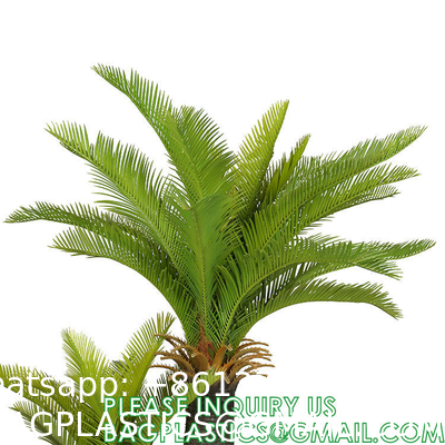 Gorgeous Cycas Revoluta Sago Palm Tree Artificial Plant with Nursery Pot, Feel Real Technology, 28 Long & Giant