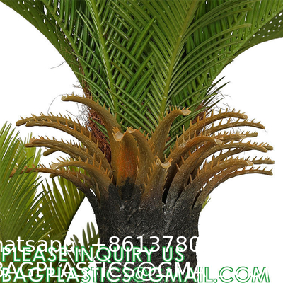 Gorgeous Cycas Revoluta Sago Palm Tree Artificial Plant with Nursery Pot, Feel Real Technology, 28 Long & Giant