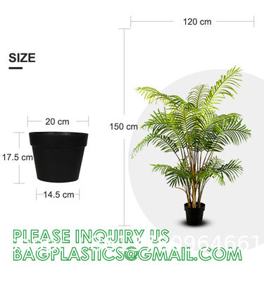 Gorgeous Cycas Revoluta Sago Palm Tree Artificial Plant with Nursery Pot, Feel Real Technology, 28 Long & Giant