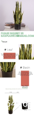Artificial Snake Plant 26 inches Fake Sansevieria Artificial Potted Plants for Indoor and Outdoor, Home, Office