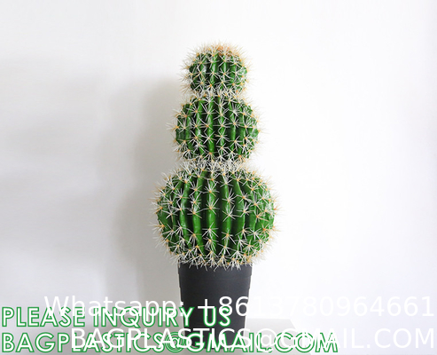Artificial Cactus Fake Big Cactus 36 Inch Faux Cacti Plants For Home Garden Office Store Decoration