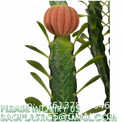 Artificial Succulent Plants - Realistic Artificial Flowering Cactus, Fake Succulent Plant Decor for Home Office