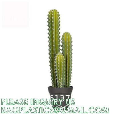 Pear Cactus Artificial Cactus Fake Big Cacti Pick Tall Faux Bunny Ear Plants for Home Garden Office Store Decor
