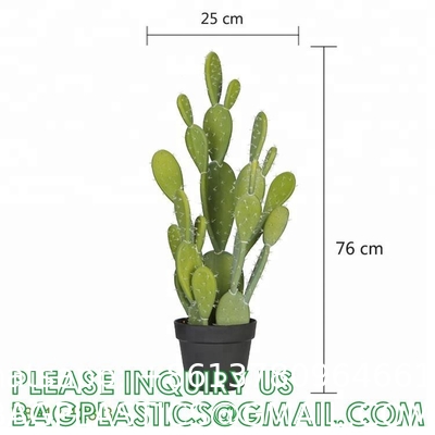 Pear Cactus Artificial Cactus Fake Big Cacti Pick Tall Faux Bunny Ear Plants for Home Garden Office Store Decor